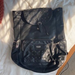 Victoria’s Secret PINK black studded back pack